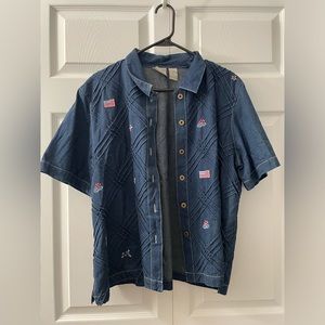 Koret City Blues jean button up shirt